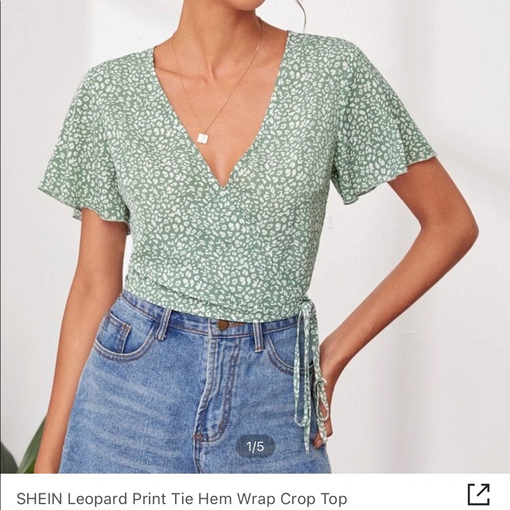 shein tie up top
